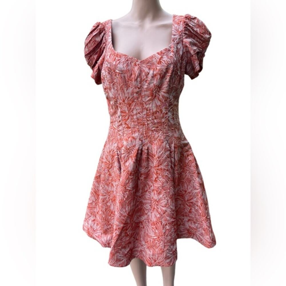 zac posen woman floral dress size 10